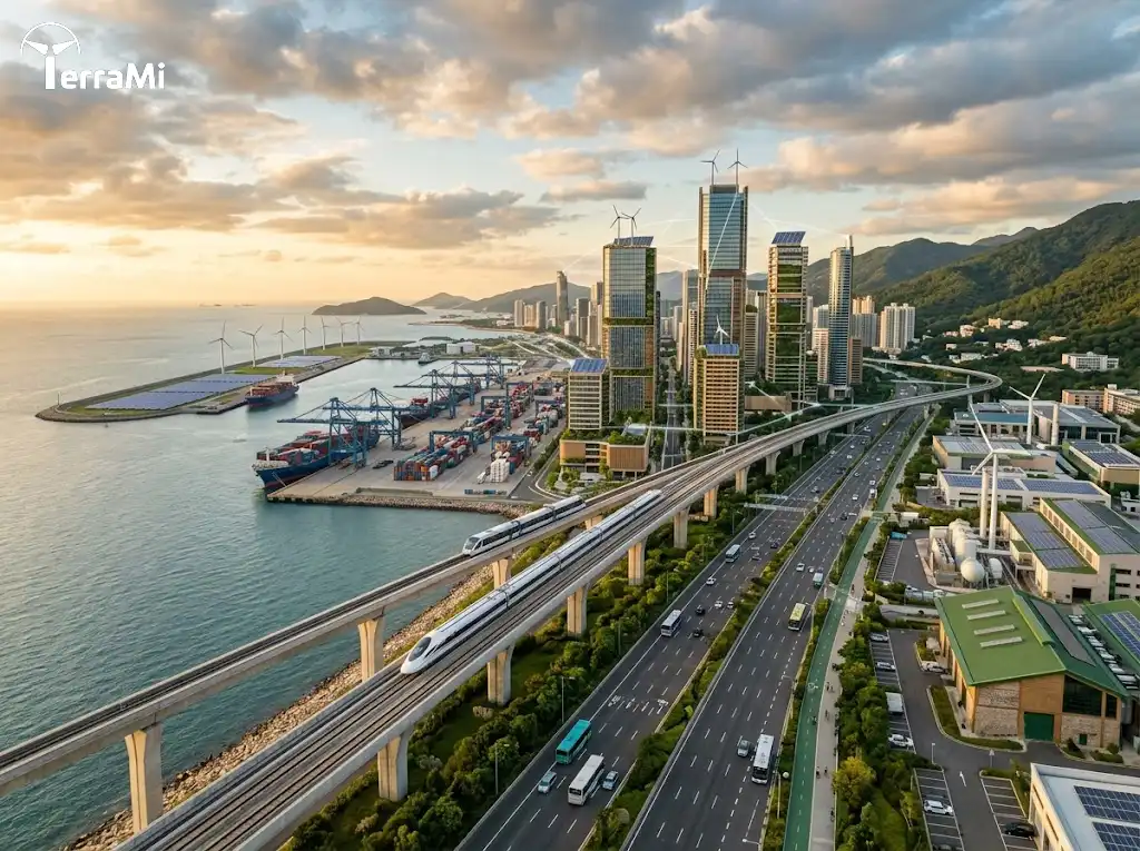 Future infrastructure illustrating an alternative to Linear Growth in developing nations