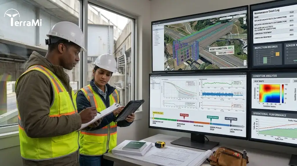 Engineers using integrated infrastructure information to understand physical asset performance