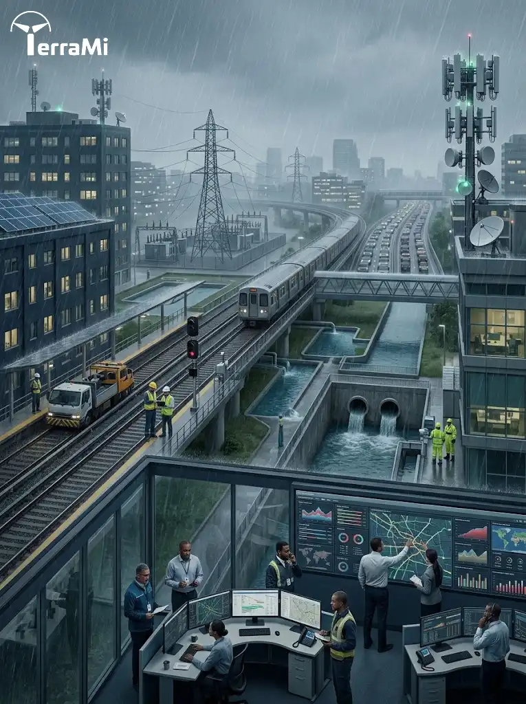 Resilient smart city infrastructure networks managing interconnected systems during disruption